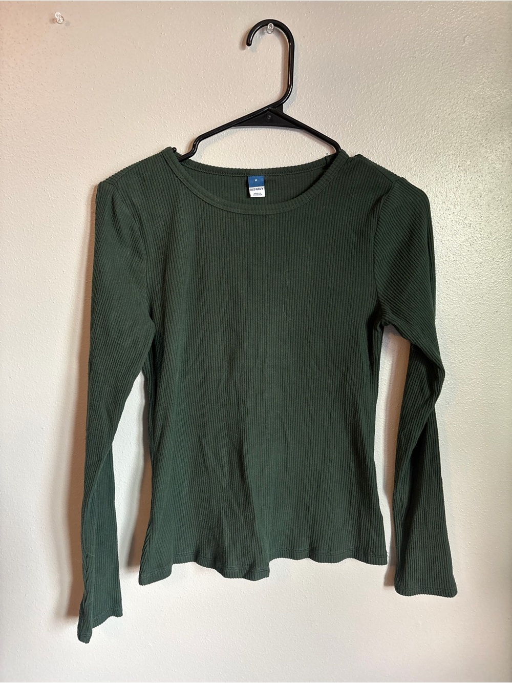 Old Navy Green Ribbed Long Sleeve size medium